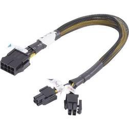 Akasa Current Cable extension [1x PCI-E plug 8-pin 2x PCI-E plug 4-pin] 0.30 m Yellow, Black